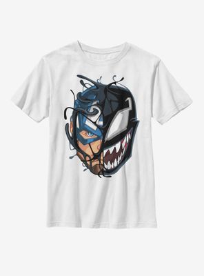 Marvel Captain America Venomized Mask Takeover Youth T-Shirt