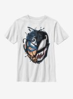 Marvel Captain America Venomized Mask Takeover Youth T-Shirt