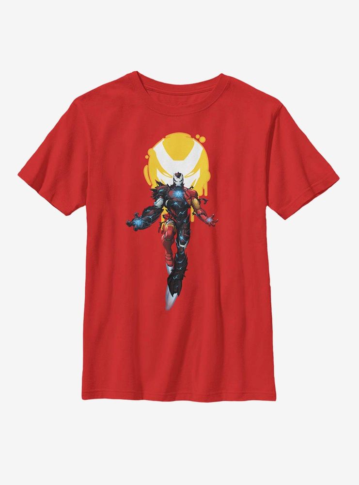 Marvel Iron Man Venomized Icon Takeover Youth T-Shirt