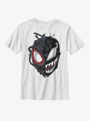 Marvel Spider-Man Venomized Miles Morales Mask Takeover Youth T-Shirt