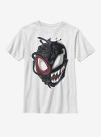 Marvel Spider-Man Venomized Miles Morales Mask Takeover Youth T-Shirt