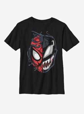 Marvel Spider-Man Venomized Mask Takeover Youth T-Shirt