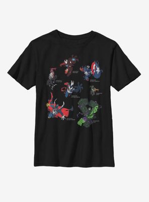 Marvel Avengers Venomized Heroes Youth T-Shirt