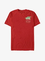 Star Wars The Mandalorian Child Bounty On My Heart Faux Pocket T-Shirt