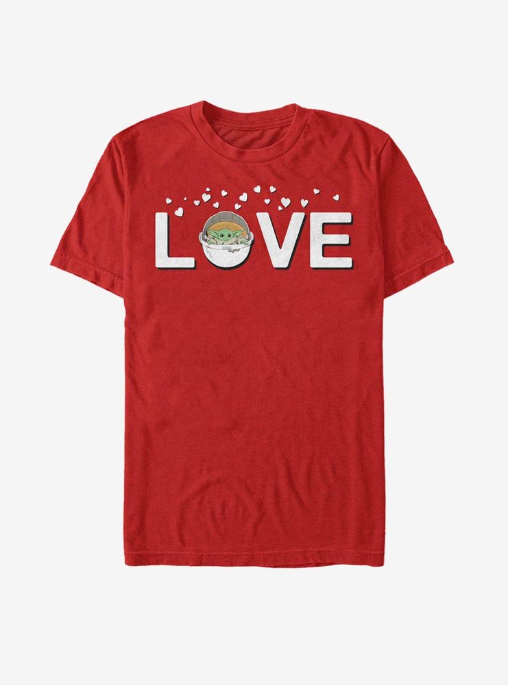 Star Wars The Mandalorian Child Love T-Shirt