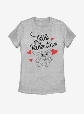 Star Wars The Mandalorian Child Little Valentine Womens T-Shirt
