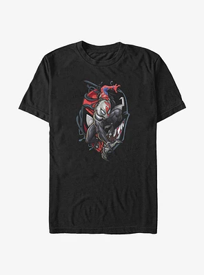Marvel Venomized Spiderman Symbol T-Shirt