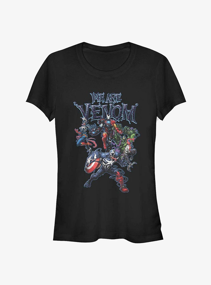 Marvel Hulk Venomized Smash Girls T-Shirt