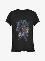 Marvel Hulk Venomized Smash Girls T-Shirt