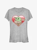 Star Wars The Mandalorian Child Heart Girls T-Shirt