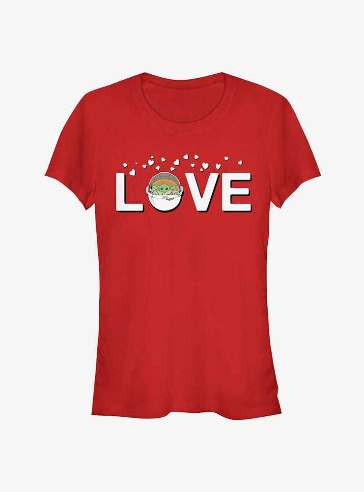 Star Wars The Mandalorian Child Love With Girls T-Shirt