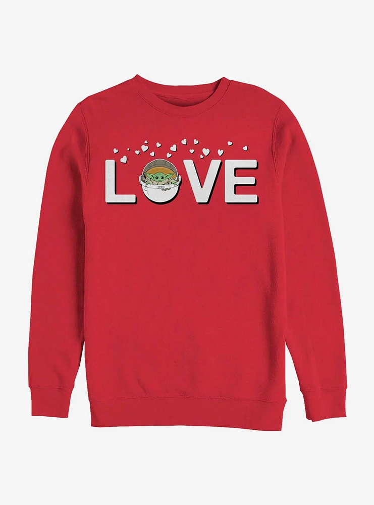 Star Wars The Mandalorian Child Love With Sweatshirt