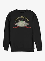 Star Wars The Mandalorian Child Protect Attack Unwrap Sweatshirt