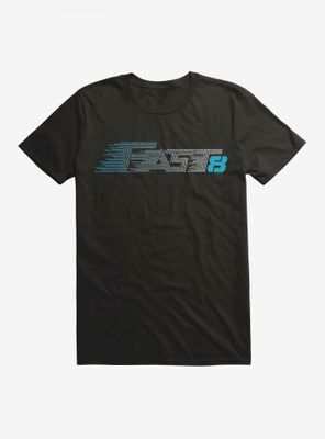 The Fate Of Furious Fast 8 Blue Speed Logo T-Shirt