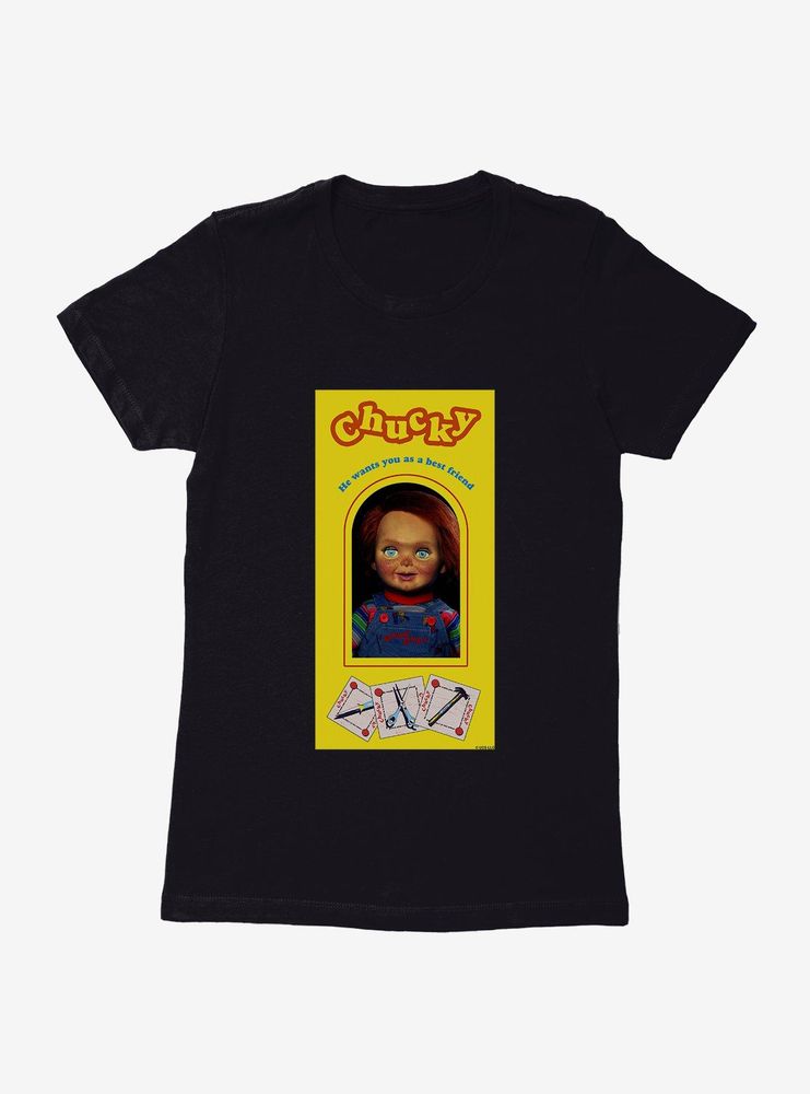 Chucky Classic Doll Box Womens T-Shirt