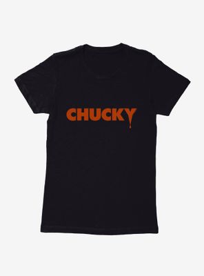 Chucky Classic Red Logo Drip Womens T-Shirt