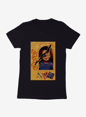 Chucky Doll Box Torn Womens T-Shirt