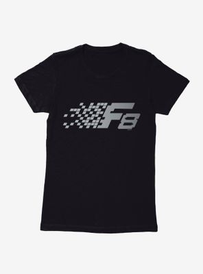 The Fate Of Furious Gray Squared Logo Womens T-Shirt