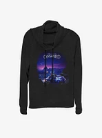 Disney Pixar Onward Poster Knockout Cowlneck Long-Sleeve Womens Top