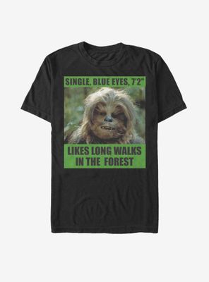 Star Wars Chewie Dating Profile T-Shirt