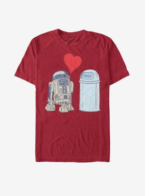 Star Wars R2D2 Trash Love T-Shirt