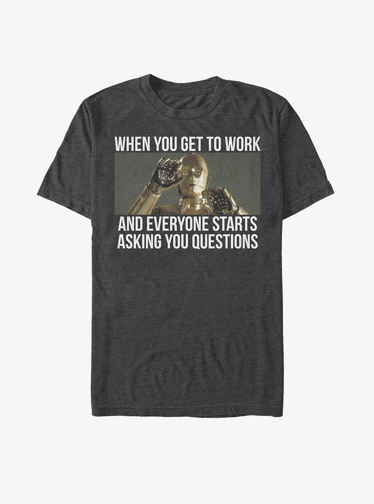 Star Wars C-3PO Overwhelming Work T-Shirt
