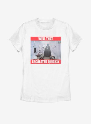 Star Wars Escalated Quickly Womens T-Shirt