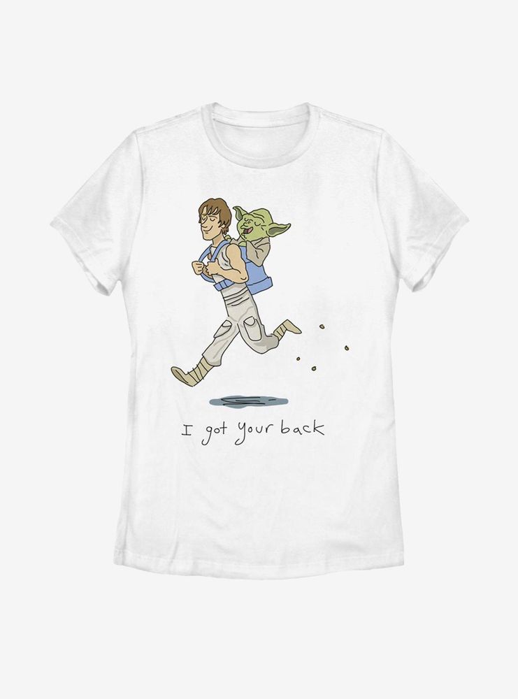 Star Wars Luke Yoda Got Your Back Womens T-Shirt
