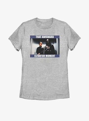 Star Wars Awkward Elevator Moment Womens T-Shirt