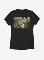 Star Wars C-3PO God Womens T-Shirt