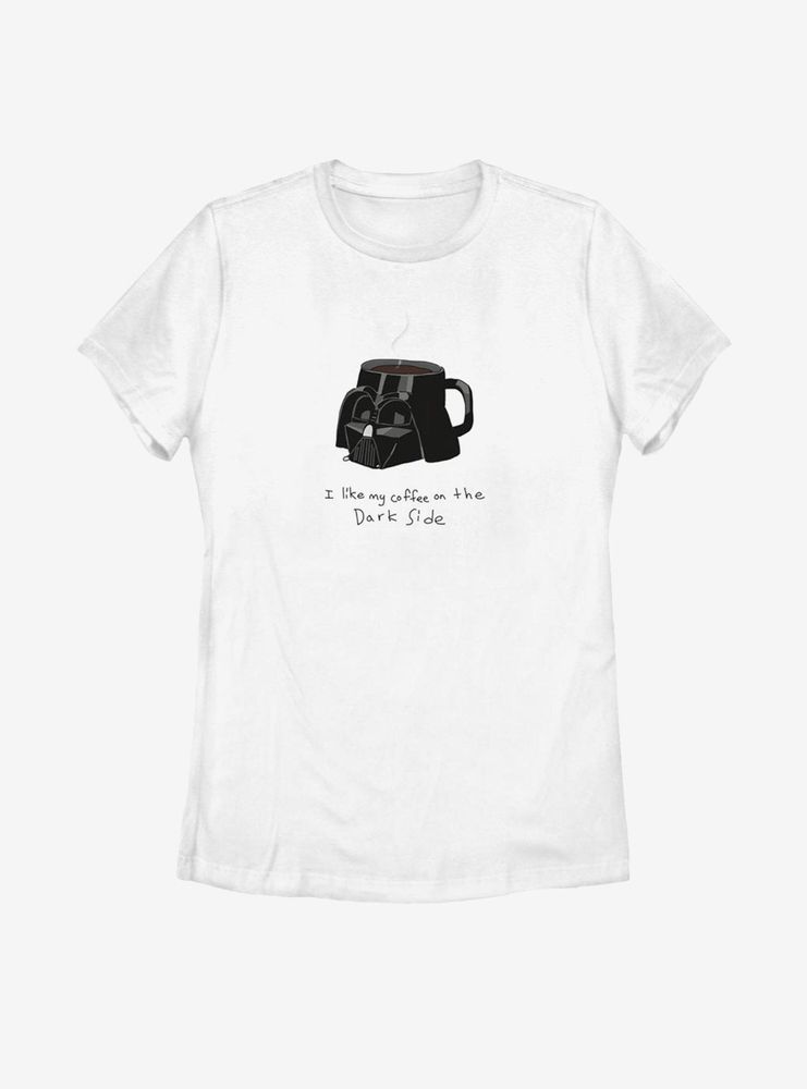 Star Wars Coffee On The Dark Side Womens T-Shirt