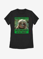 Star Wars Chewie Dating Profile Womens T-Shirt