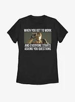 Star Wars C-3PO Overwhelming Work Womens T-Shirt