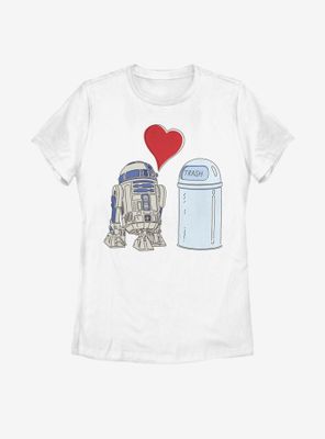 Star Wars R2D2 Trash Love Womens T-Shirt