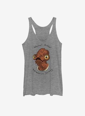 Star Wars Admiral Ackbar Appreciation Society Womens Tank Top