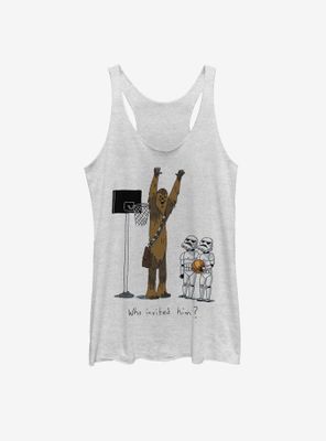 Star Wars Chewie Basketball Womens Tank Top