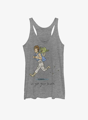 Star Wars Luke Yoda Got Your Back Womens Tank Top