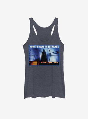 Star Wars How To Make An Entrance Womens Tank Top