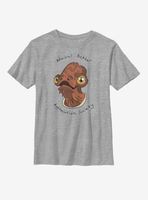 Star Wars Admiral Ackbar Appreciation Society Youth T-Shirt