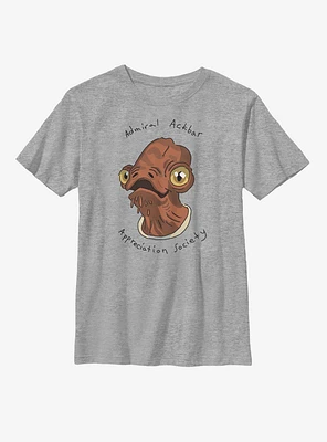Star Wars Admiral Ackbar Appreciation Society Youth T-Shirt