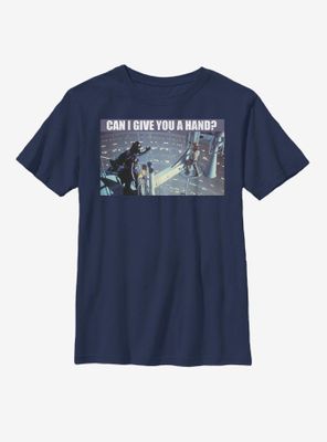 Star Wars Vader Luke Can I Give You A Hand Youth T-Shirt