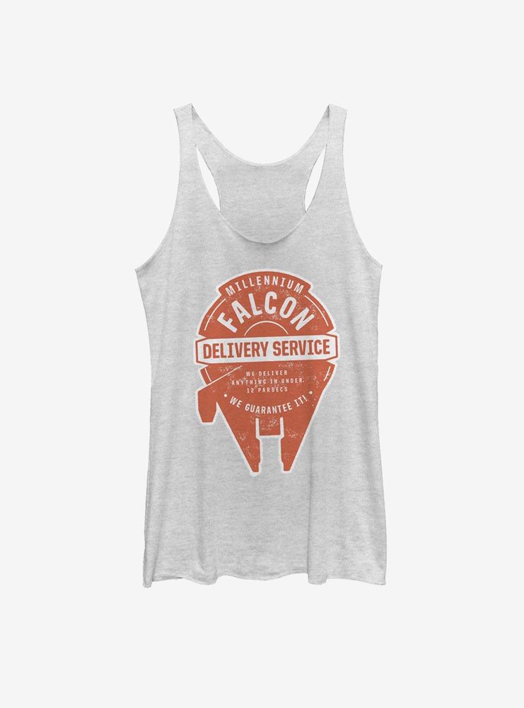 Star Wars Falcon Delivery Womens Tank Top