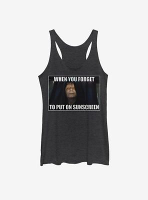 Star Wars Forget To Put On Sunscreen Womens Tank Top