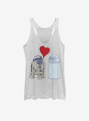 Star Wars R2D2 Trash Love Womens Tank Top