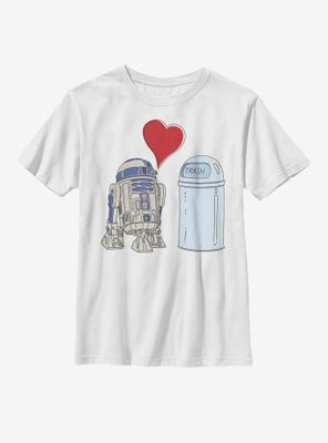 Star Wars R2D2 Trash Love Youth T-Shirt