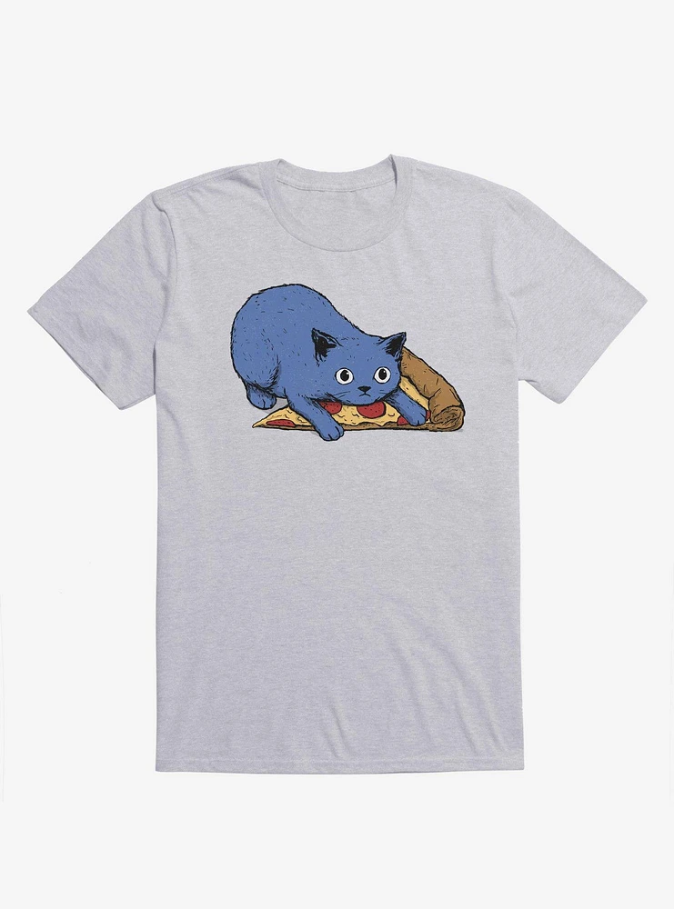 Get Your Own Pizza, Human! Cat Sport Grey T-Shirt