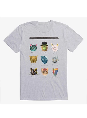 Art&Meow Artist Cats Sport Grey T-Shirt
