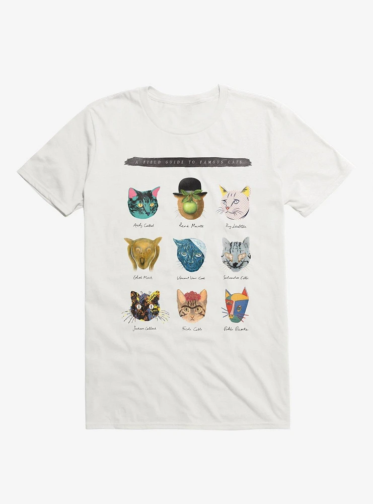 Art&Meow Artist Cats White T-Shirt