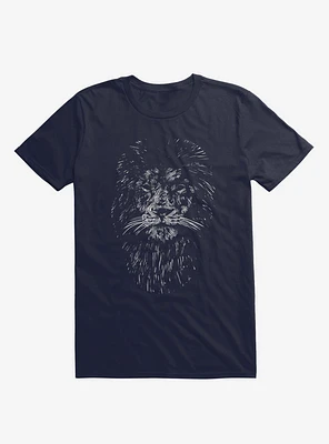 Black Lion Navy Blue T-Shirt