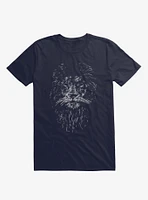 Black Lion Navy Blue T-Shirt